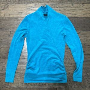 Beautiful teal wrap sweater